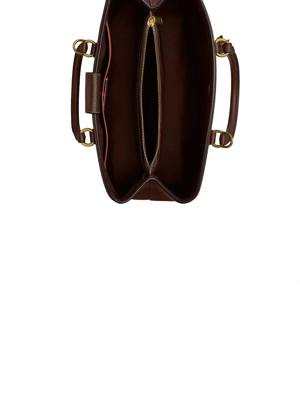 Coach Dark Brown Pebbled Leather Satchel with Shoulder Strap - Picture 5 of 8